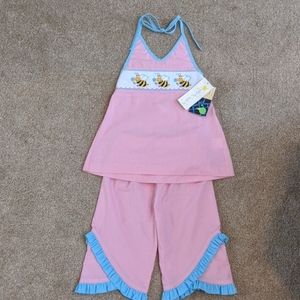 Secret Wished bumble bee smocked outfit